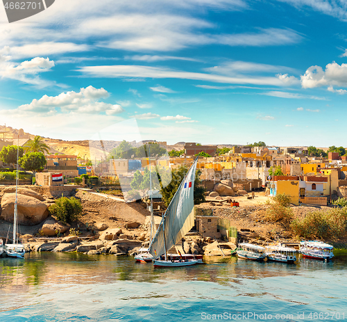 Image of River Nile and boats