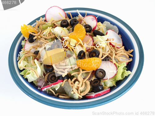 Image of Healthy Salad over White