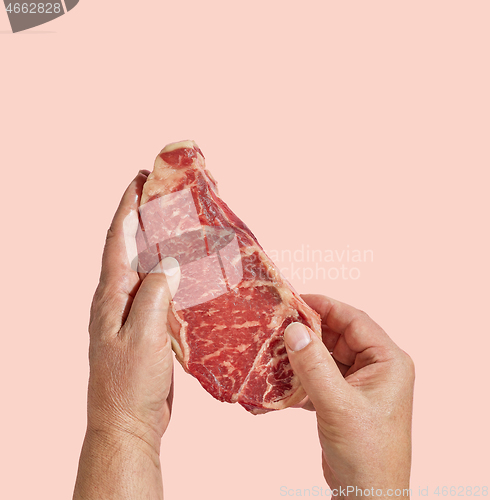 Image of fresh raw steak