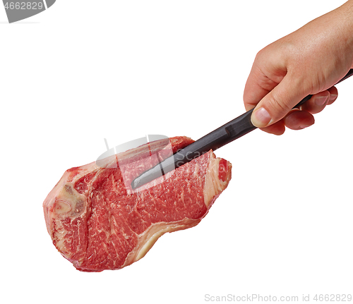 Image of fresh raw steak