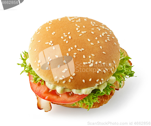 Image of fresh tasty burger