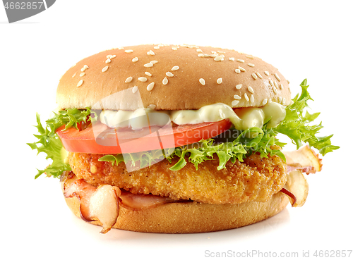 Image of fresh tasty burger