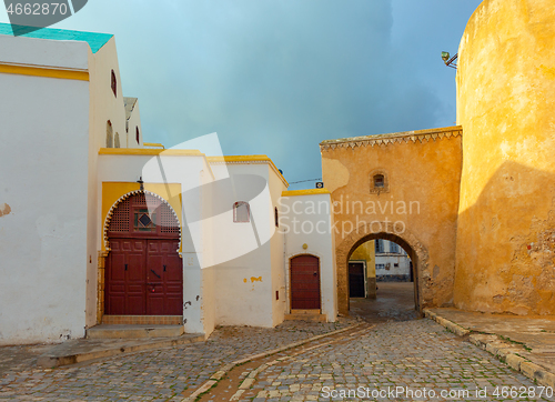 Image of Street in old city El Jadida, Morocco