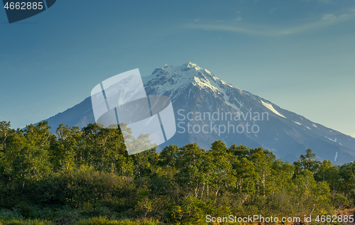 Image of Koryaksky volcano on Kamchatka peninsula