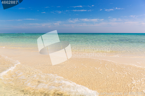 Image of white sandy sea spit beach