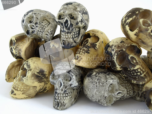 Image of Toy Skulls in a Pile