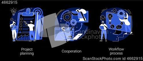 Image of Business process abstract concept vector illustrations.