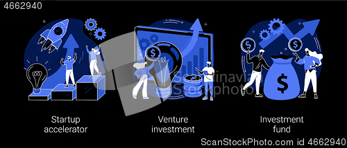 Image of Business incubator abstract concept vector illustrations.