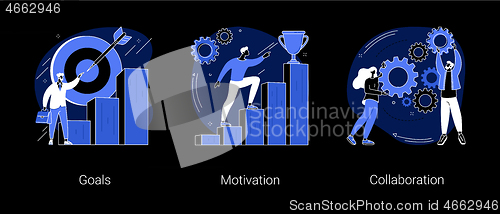 Image of Business growth abstract concept vector illustrations.