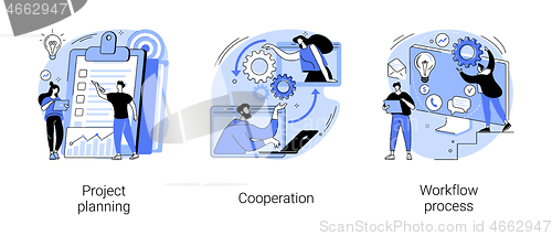 Image of Business process abstract concept vector illustrations.