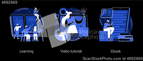 Image of Education and training abstract concept vector illustrations.