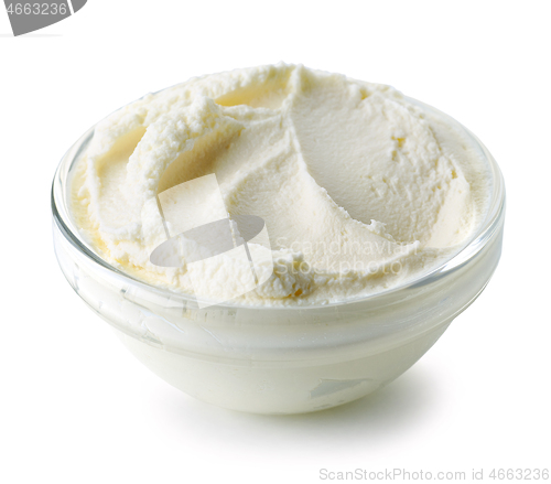 Image of bowl of cream cheese