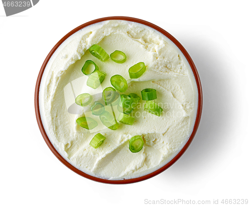 Image of bowl of cream cheese