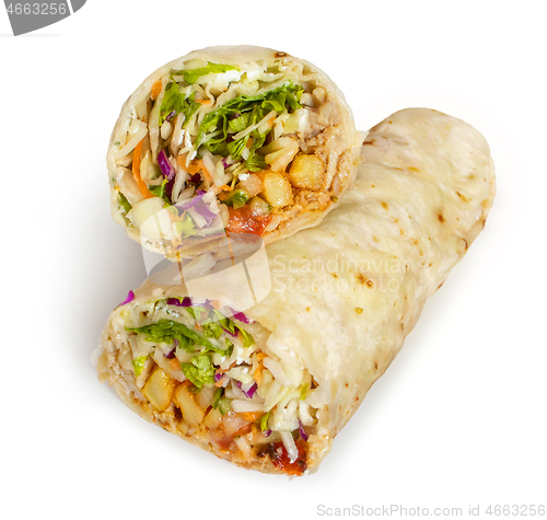 Image of doner kebab wrap