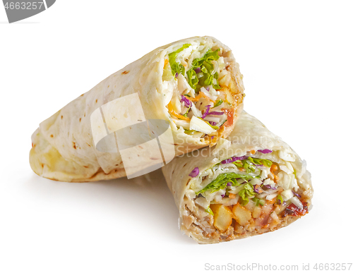 Image of doner kebab wrap