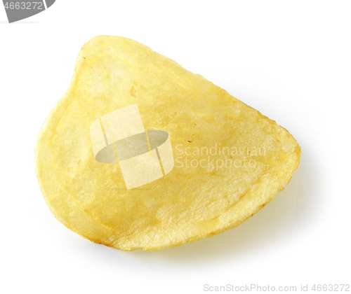 Image of potato chip on white background