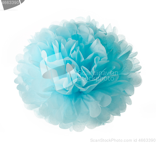 Image of blue paper decor