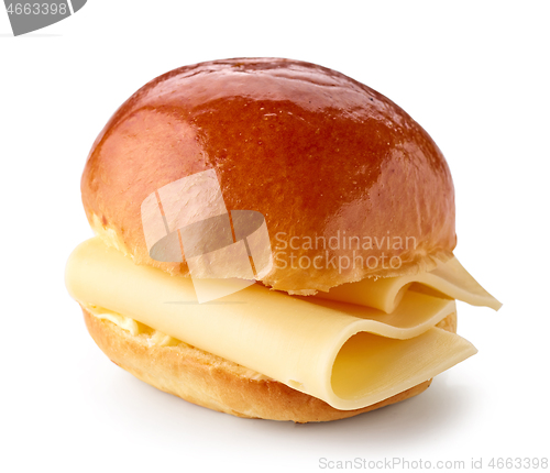 Image of breakfast sandwich with cheese