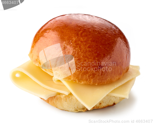 Image of breakfast sandwich with cheese