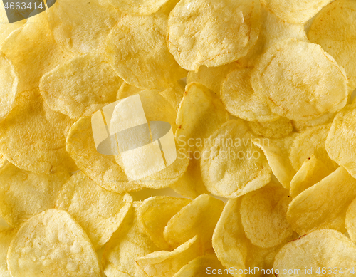 Image of potato chips background