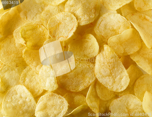 Image of potato chips background