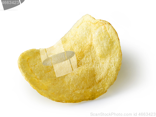 Image of potato chip on white background