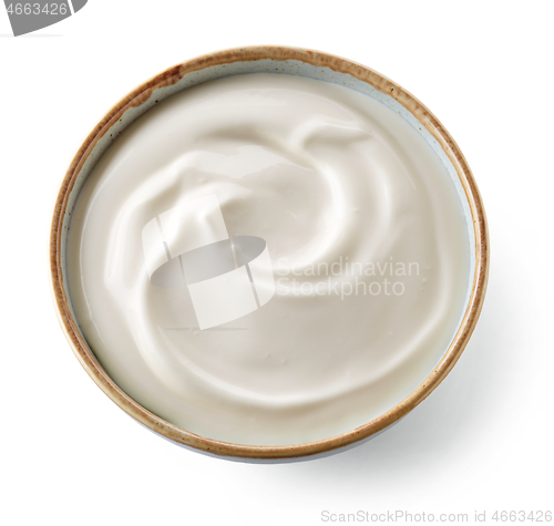 Image of bowl of whipped yogurt cream