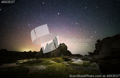 Image of Night sky over the Snowy Mountains Australia