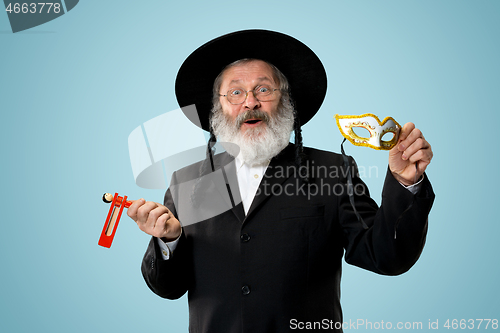 Image of Portrait of a senior orthodox Hasdim Jewish man