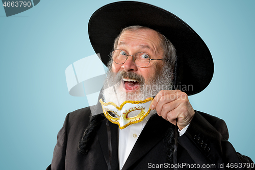 Image of Portrait of a senior orthodox Hasdim Jewish man