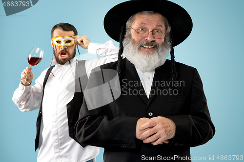 Image of Portrait of old senior orthodox Hasdim Jewish man