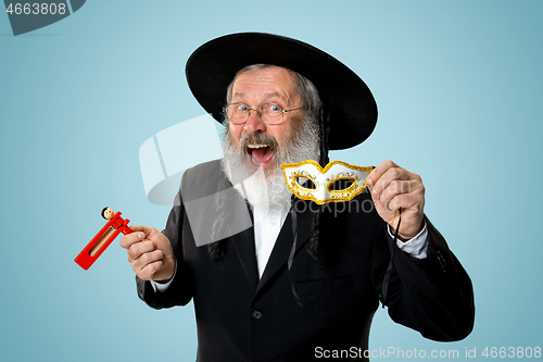 Image of Portrait of a senior orthodox Hasdim Jewish man