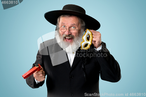 Image of Portrait of a senior orthodox Hasdim Jewish man