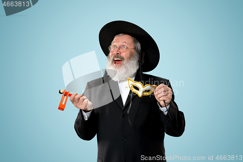 Image of Portrait of a senior orthodox Hasdim Jewish man