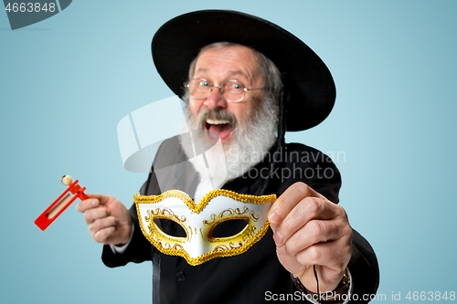 Image of Portrait of a senior orthodox Hasdim Jewish man