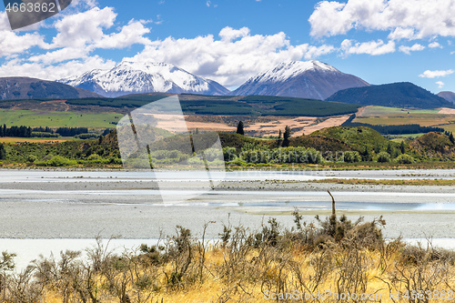 Image of beautiful landscape in the south part of New Zealand