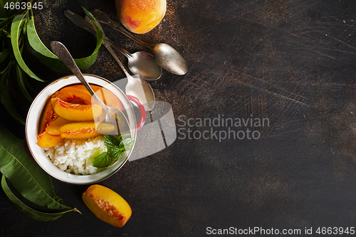 Image of cottage with peach