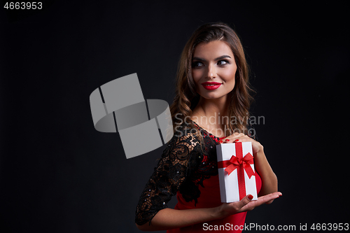 Image of Party, holidays, New Year or Christmas and celebration concept.