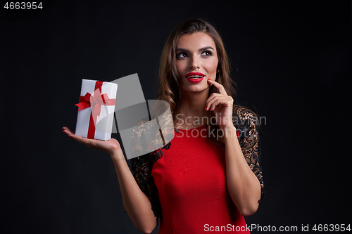 Image of Party, holidays, New Year or Christmas and celebration concept.