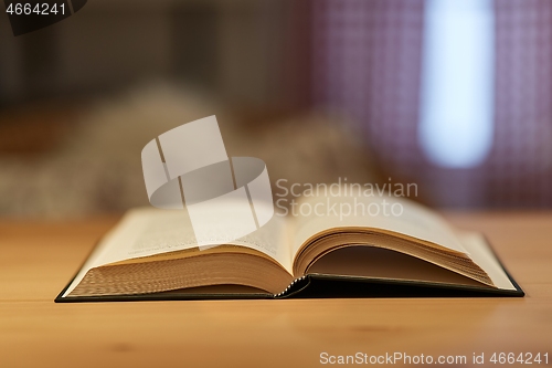 Image of Book in a table in a room
