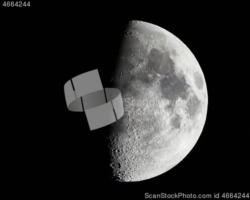 Image of Moon detailed photo with craters