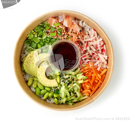 Image of healthy poke bowl