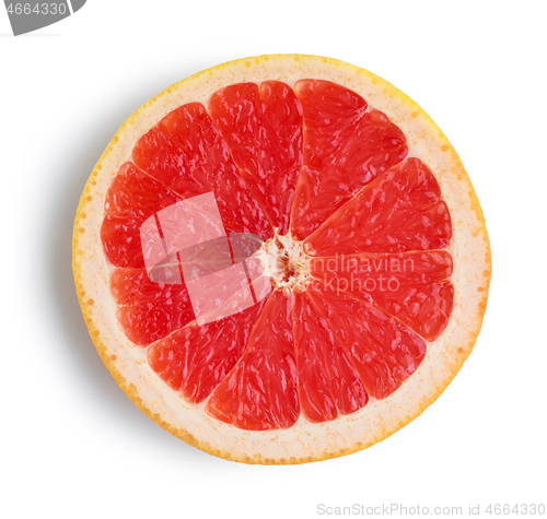 Image of red grapefruit slice