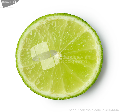Image of slice of lime fruit