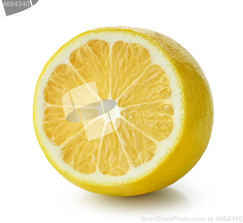 Image of half of ripe lemon