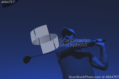 Image of golf player hitting shot