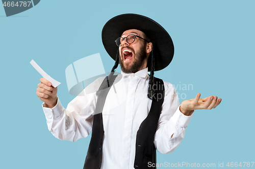 Image of Portrait of a young orthodox Hasdim Jewish man