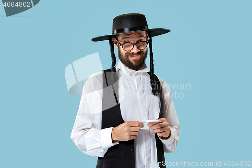 Image of Portrait of a young orthodox Hasdim Jewish man