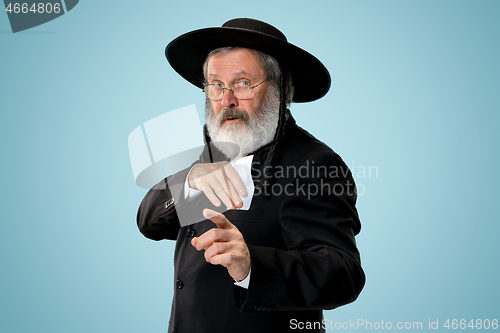 Image of Portrait of a senior orthodox Hasdim Jewish man