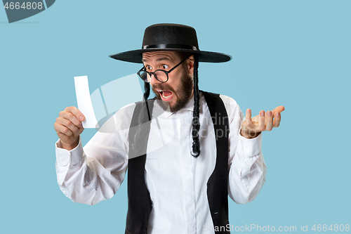 Image of Portrait of a young orthodox Hasdim Jewish man